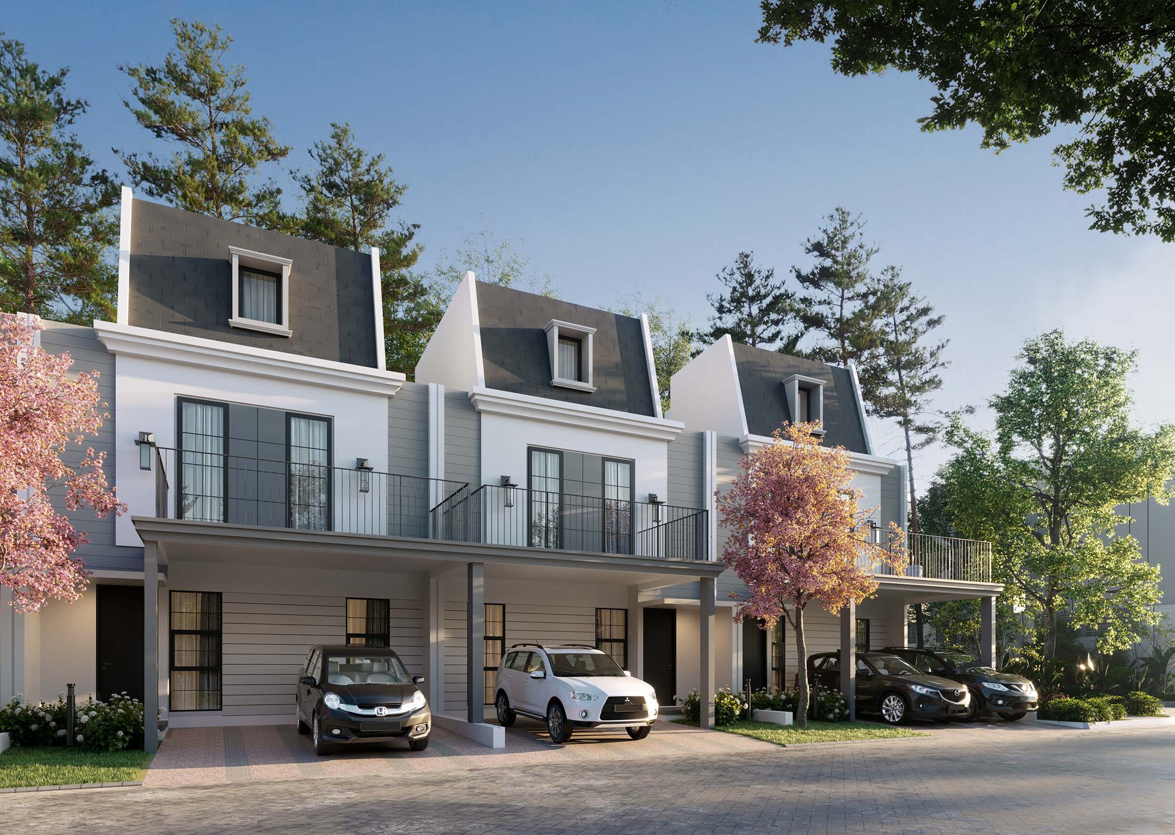 Render kawasan Maison de Wisteria, Cakung Jakarta Timur