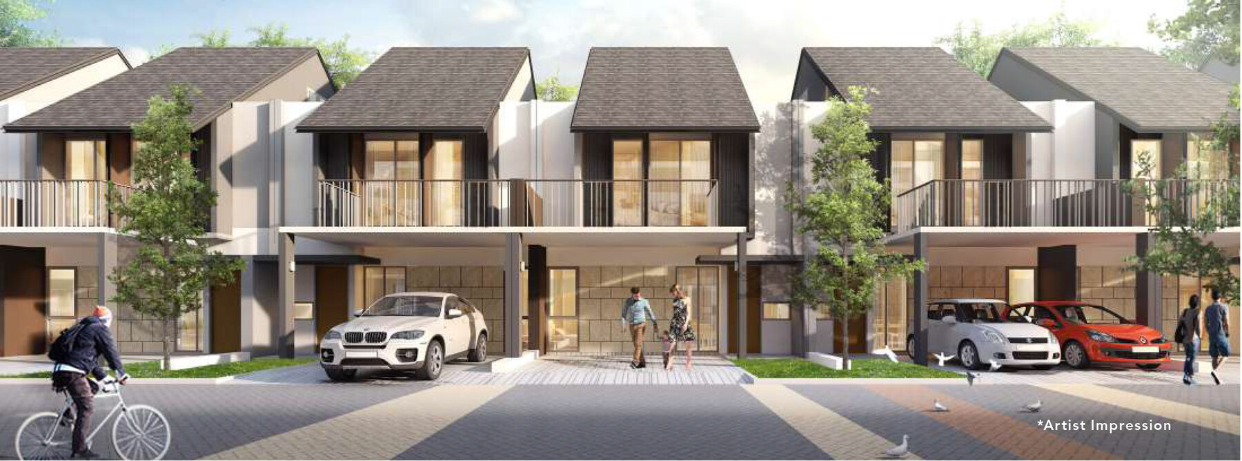 Render eksterior Type A Wisteria